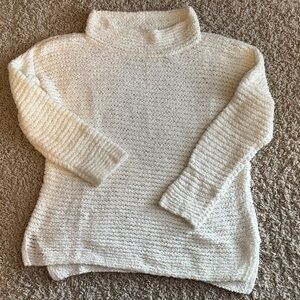 Lou & Grey Soft Cream Turtleneck Sweater